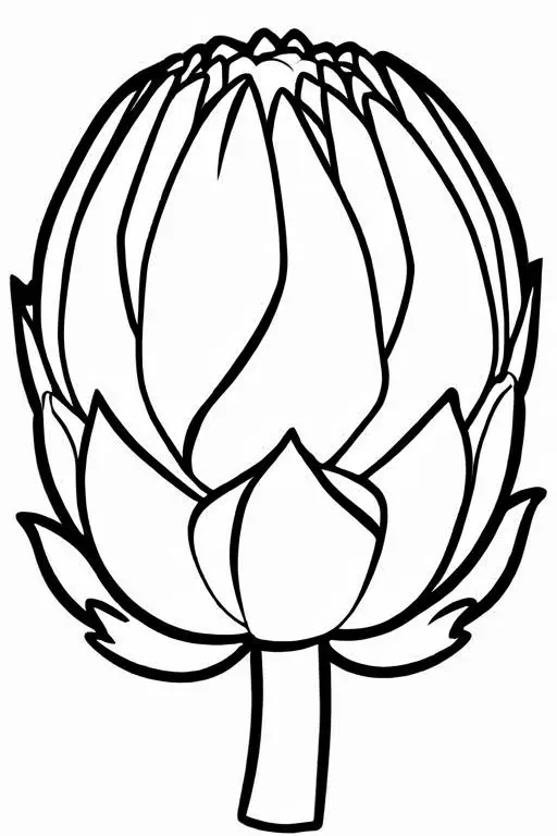 Artichoke Coloring Page 10 for Kids