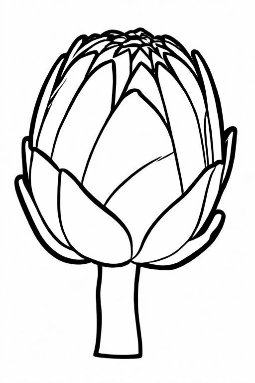 Artichoke Coloring Page 12 for Kids