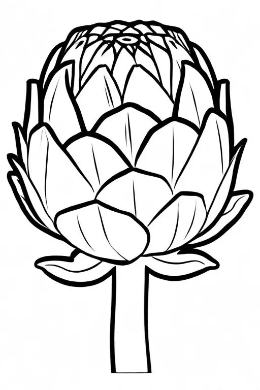 Artichoke Coloring Page 17 for Kids