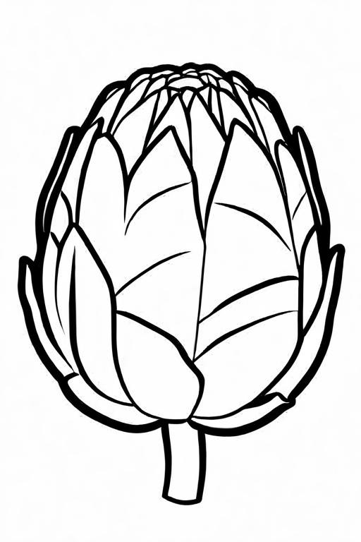 Artichoke Coloring Page 22 for Kids