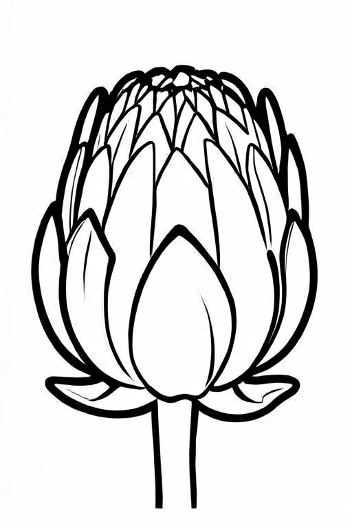 Artichoke Coloring Page 23 for Kids