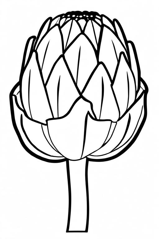 Artichoke Coloring Page 27 for Kids