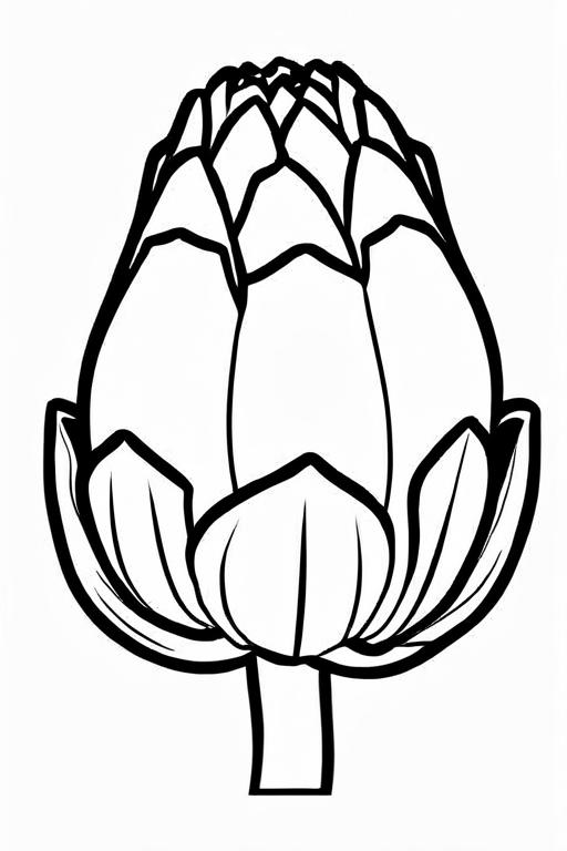 Artichoke Coloring Page 28 for Kids