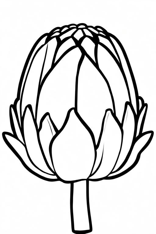 Artichoke Coloring Page 29 for Kids