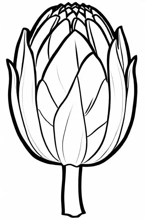 Artichoke Coloring Page 3 for Kids