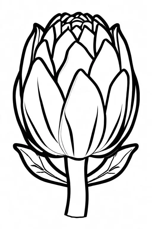 Artichoke Coloring Page 30 for Kids