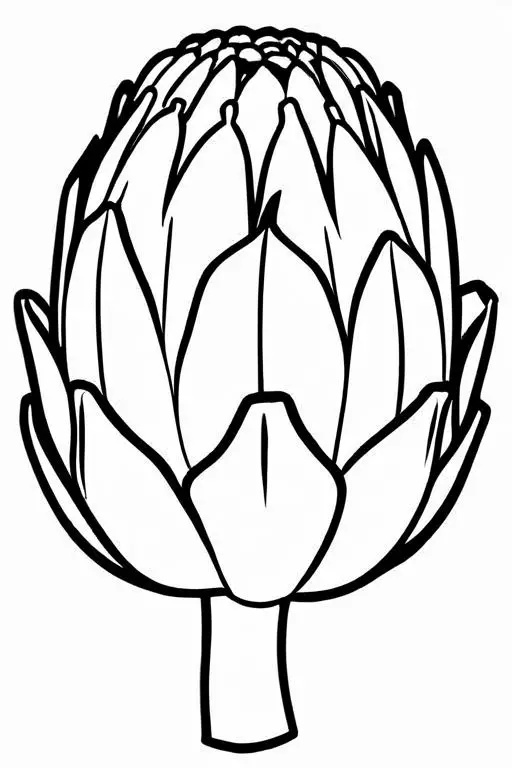 Artichoke Coloring Page 32 for Kids