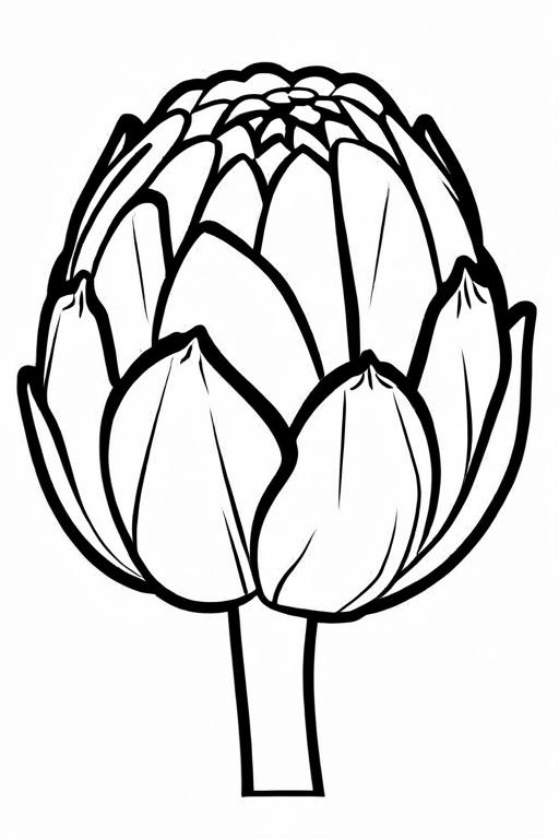 Artichoke Coloring Page 35 for Kids