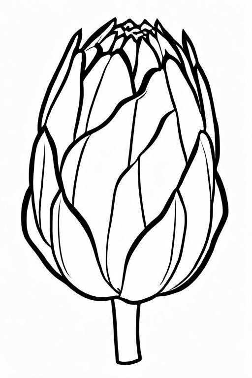 Artichoke Coloring Page 37 for Kids