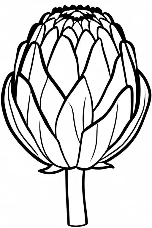 Artichoke Coloring Page 39 for Kids