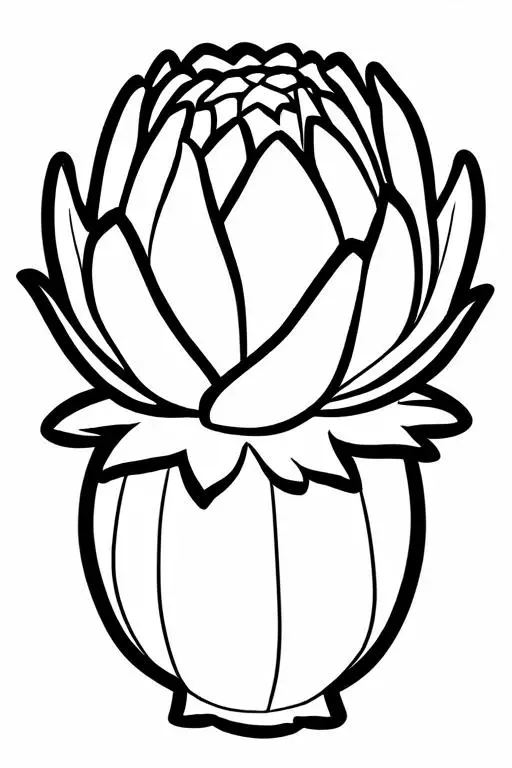 Artichoke Coloring Page 40 for Kids