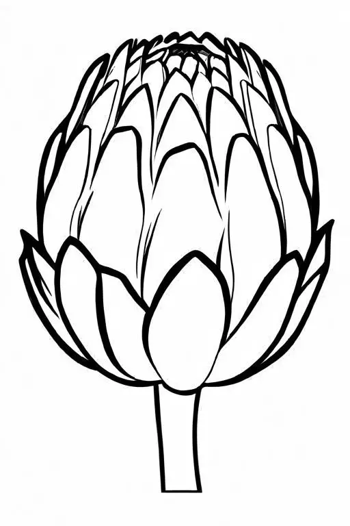 Artichoke Coloring Page 42 for Kids