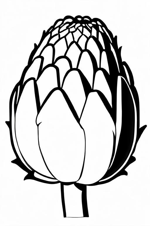 Artichoke Coloring Page 45 for Kids