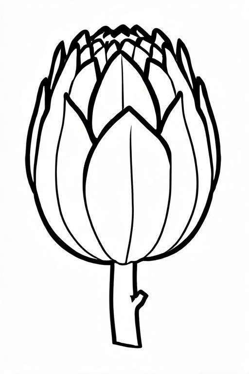 Artichoke Coloring Page 47 for Kids