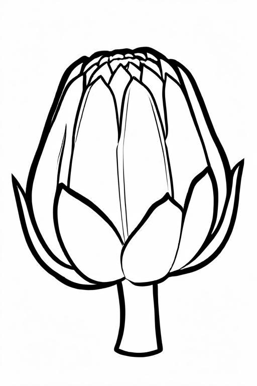 Artichoke Coloring Page 49 for Kids