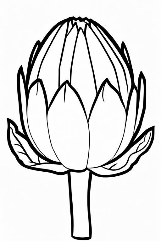 Artichoke Coloring Page 5 for Kids