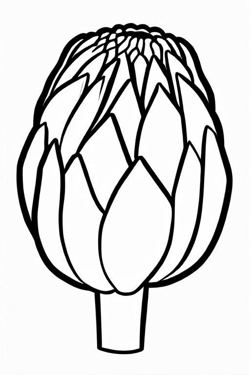 Artichoke Coloring Page 50 for Kids