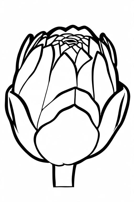 Artichoke Coloring Page 51 for Kids