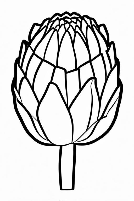 Artichoke Coloring Page 52 for Kids