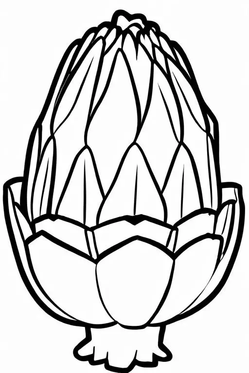 Artichoke Coloring Page 54 for Kids