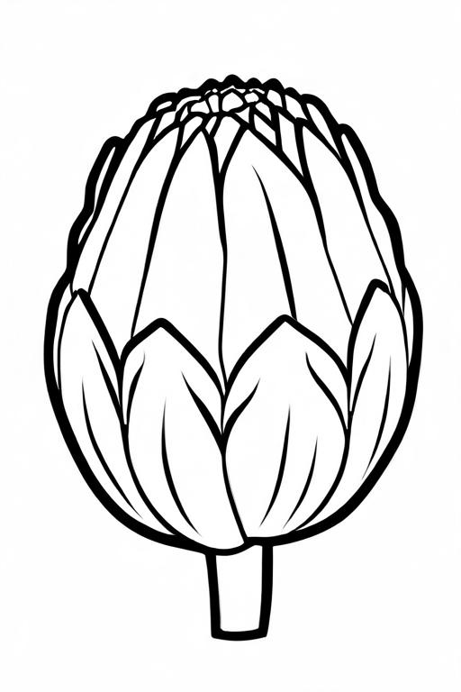 Artichoke Coloring Page 55 for Kids