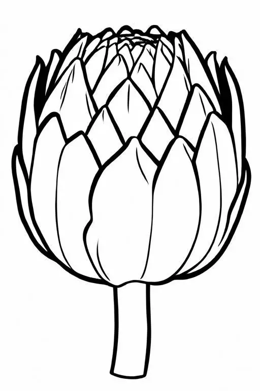 Artichoke Coloring Page 56 for Kids