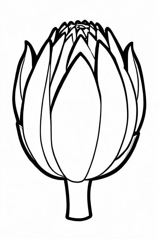 Artichoke Coloring Page 6 for Kids