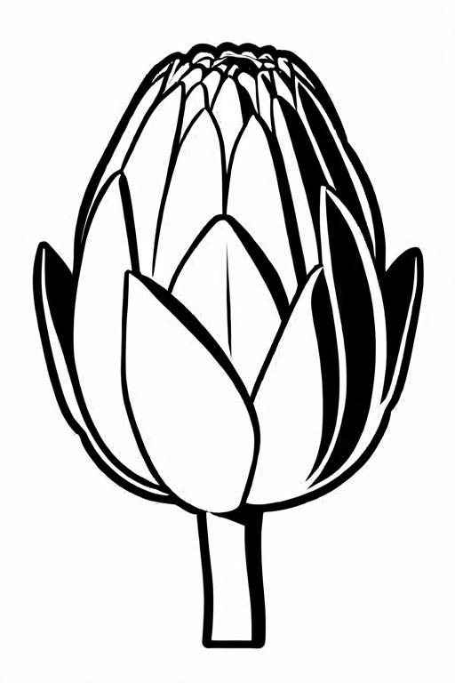 Artichoke Coloring Page 61 for Kids