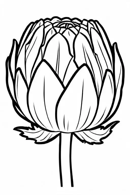 Artichoke Coloring Page 62 for Kids