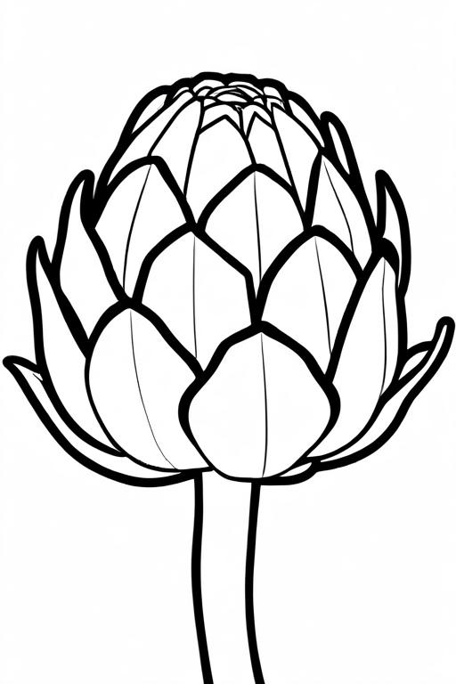 Artichoke Coloring Page 65 for Kids