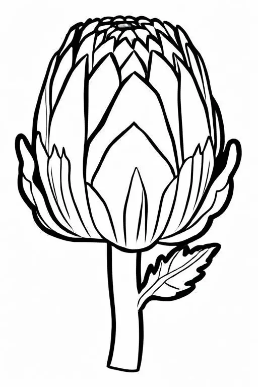 Artichoke Coloring Page 67 for Kids