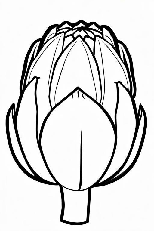 Artichoke Coloring Page 68 for Kids