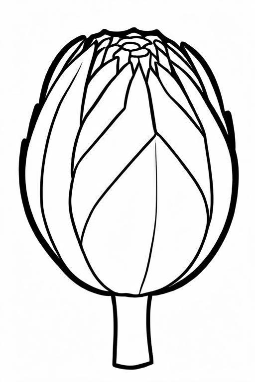 Artichoke Coloring Page 71 for Kids