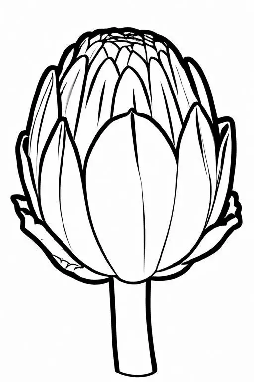 Artichoke Coloring Page 72 for Kids