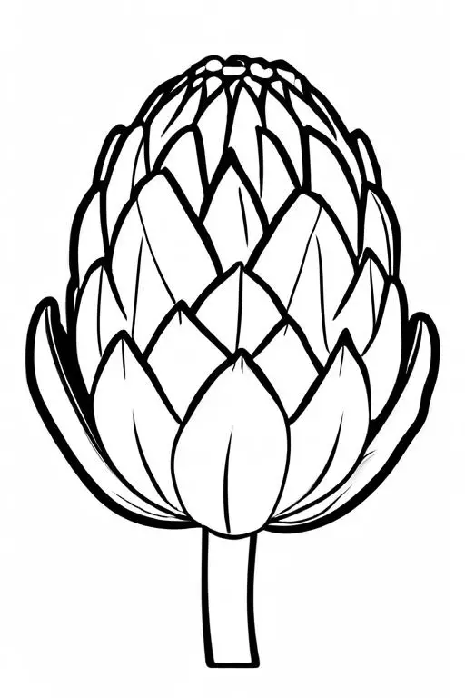 Artichoke Coloring Page 73 for Kids