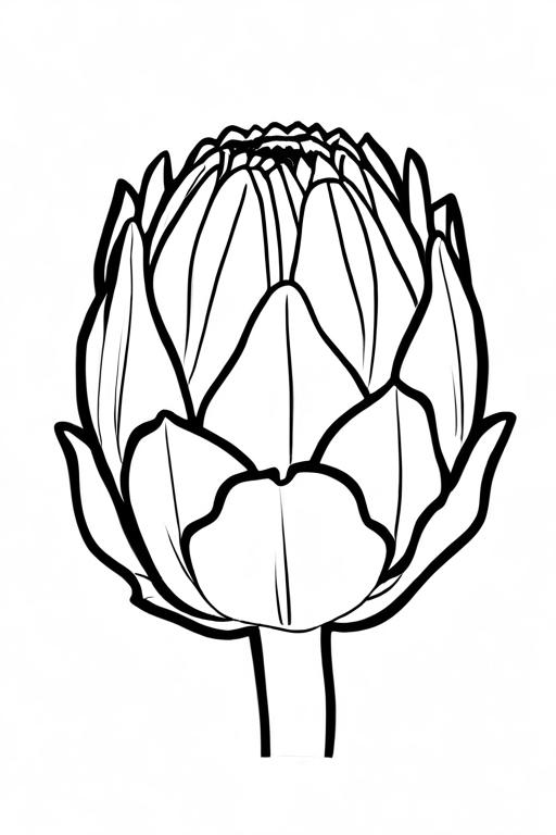 Artichoke Coloring Page 75 for Kids