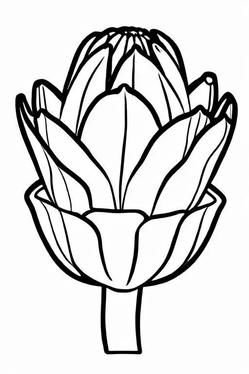 Artichoke Coloring Page 76 for Kids