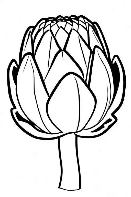 Artichoke Coloring Page 77 for Kids