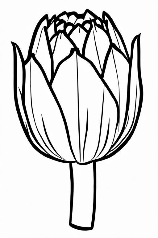 Artichoke Coloring Page 78 for Kids