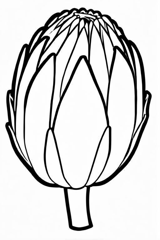 Artichoke Coloring Page 80 for Kids