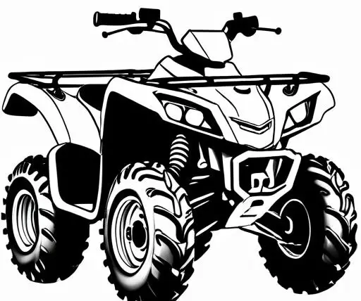 Atv Coloring Page 1 for Kids