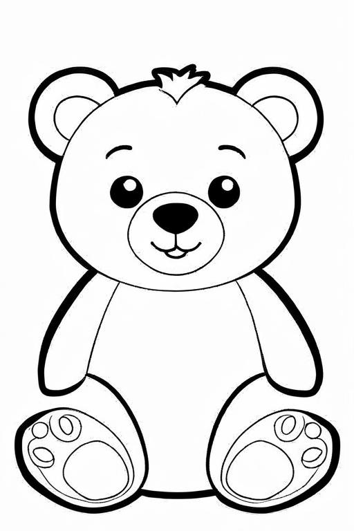 Bear Coloring Page 10 for Kids