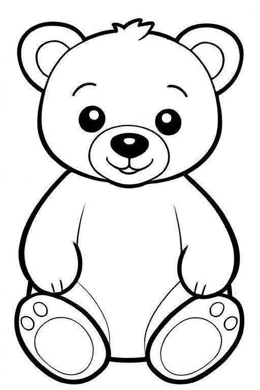 Bear Coloring Page 13 for Kids