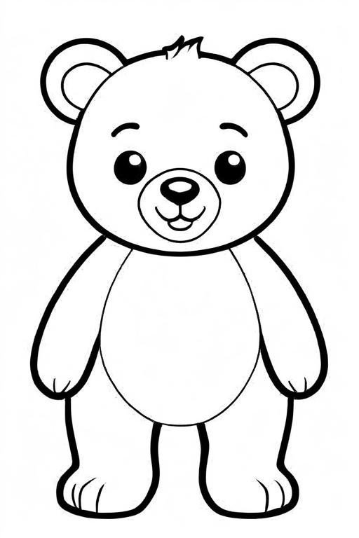 Bear Coloring Page 22 for Kids