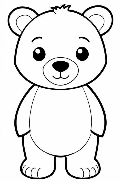 Bear Coloring Page 27 for Kids