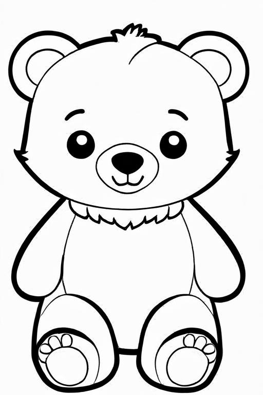 30 Bear Coloring Pages For Kids - ShadeMaze