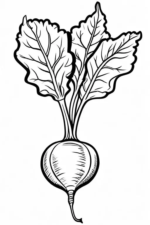 Beet Coloring Page 13 for Kids