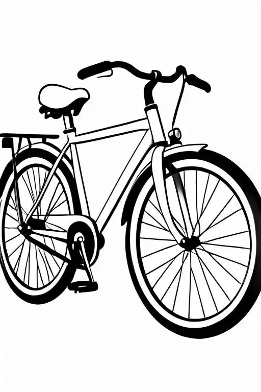 Bicycle Coloring Page 11 for Kids