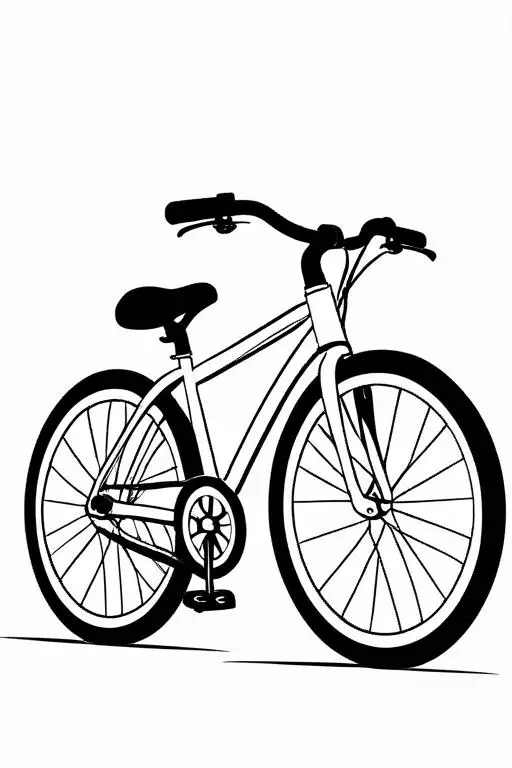 Bicycle Coloring Page 15 for Kids