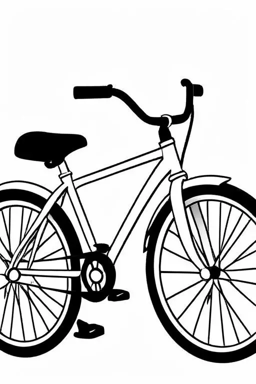 Bicycle Coloring Page 20 for Kids